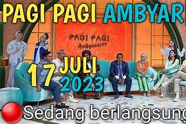 Pagi Pagi Ambyar Trans Tv Hari Ini